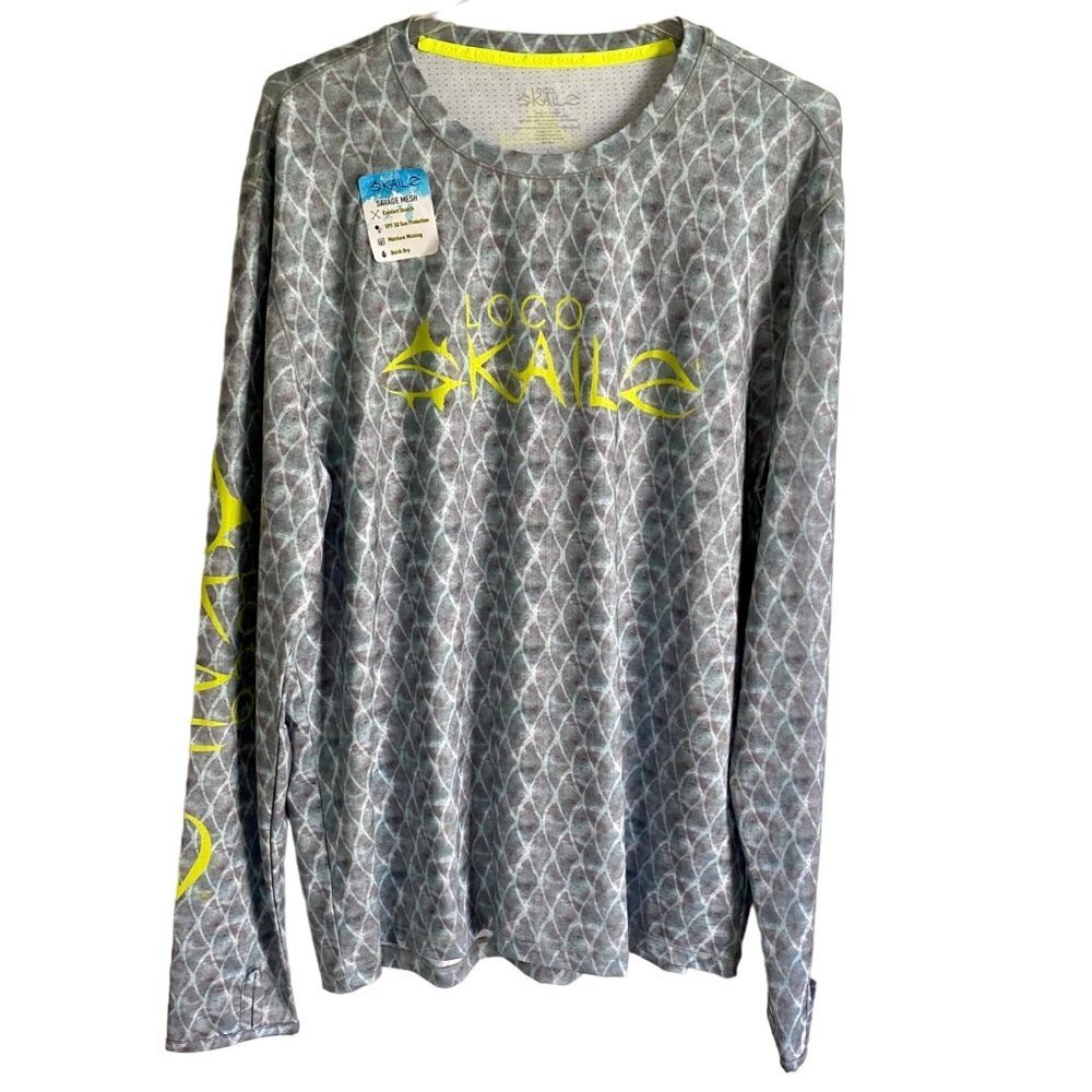 Loco Skailz Savage Mesh Long Sleeve Performance Shirt Men's Large NEW